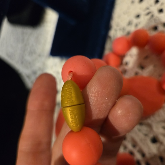 Barbie Pink Chew Bead Rubber Necklace - Picture 4 of 4